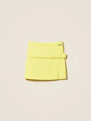 Мини пола от креп Twinset с панделка